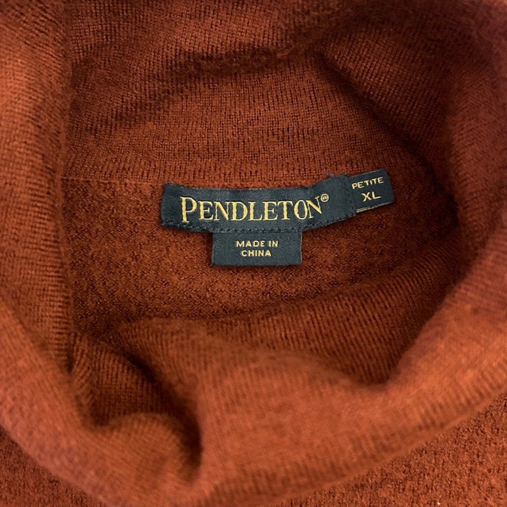 Pendleton Merino Wool Turtleneck Pullover Sweater… - image 3